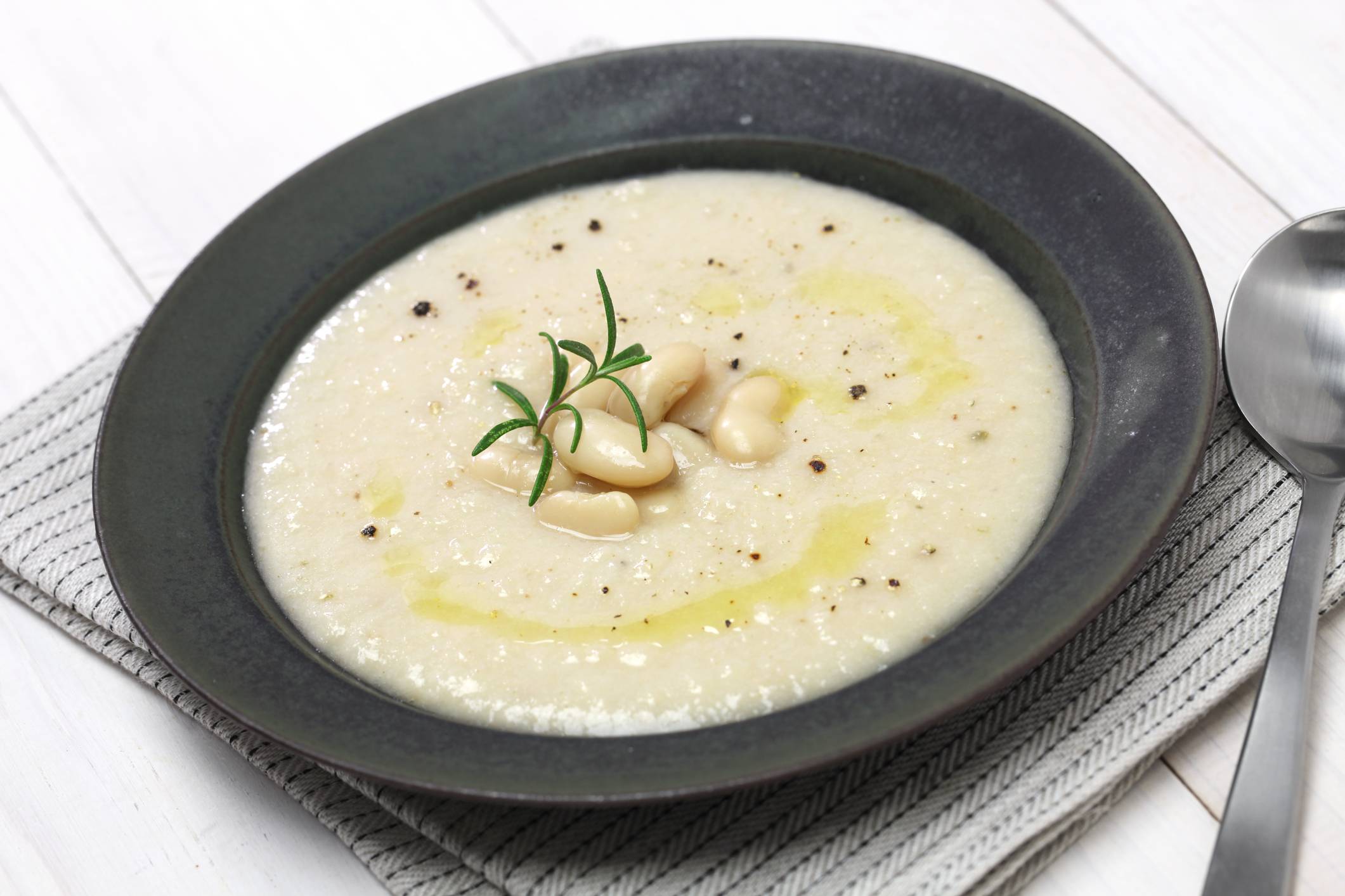 Creamy White Bean Soup​