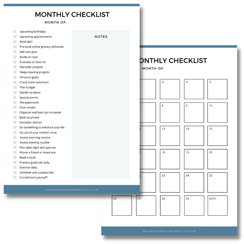 Simplify Your Life with These 30 Easy Tips + Free Printable Checklist