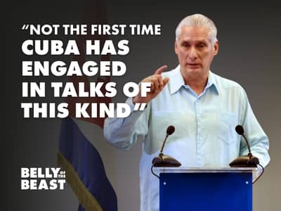 Cuba's president Diaz Canel
