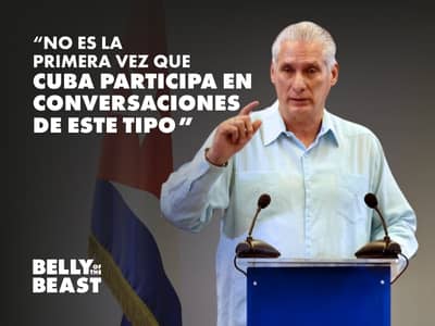 Cuba's president Diaz Canel 