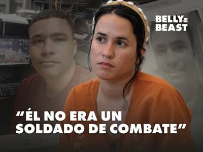 Claudia, entrevistada por Belly of the Beast, aparece en la miniatura junto a una imagen difuminada de Yunio con el texto: «Él no era un combatiente»