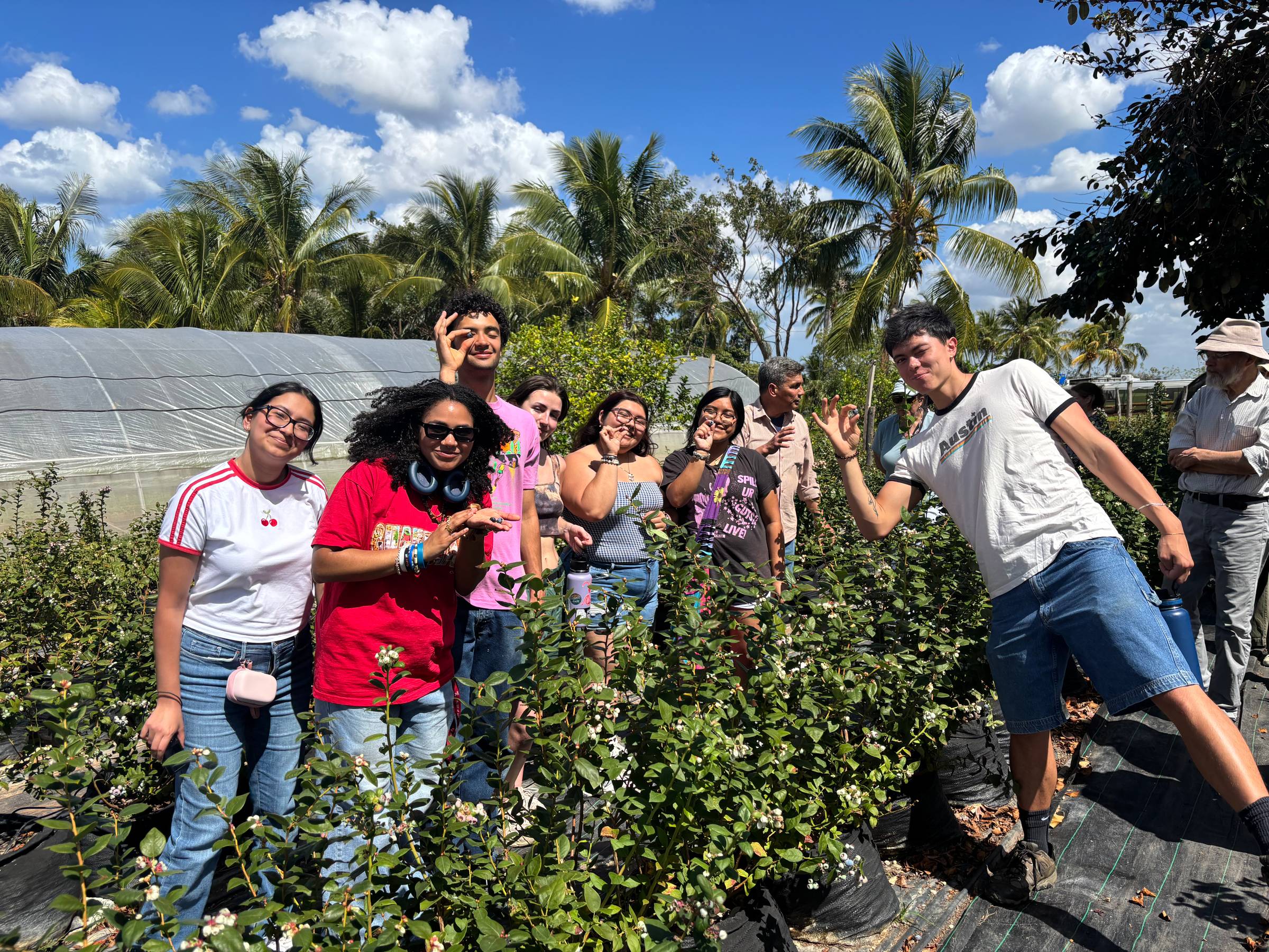CASA students visit Finca Marta, an organic farm outside Havana, during the spring 2026 semester. Photo: Desmond Silverman-Joseph.