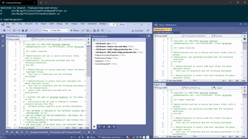 Relative paths support in v1.8 and ContextKeeper was mentioned on the Jesse Liberty's podcast!