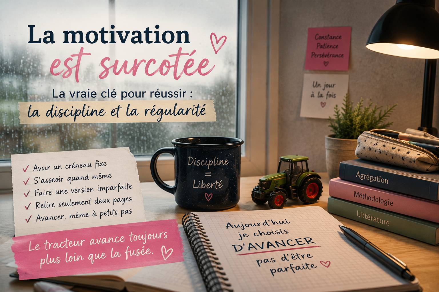 la motivation est sucotée