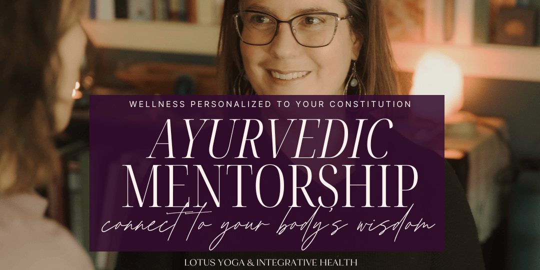 Wellness personalized to your constitution. Book an Ayurvedic mentorship package to help you connect to your body's wisdom and restore balance.