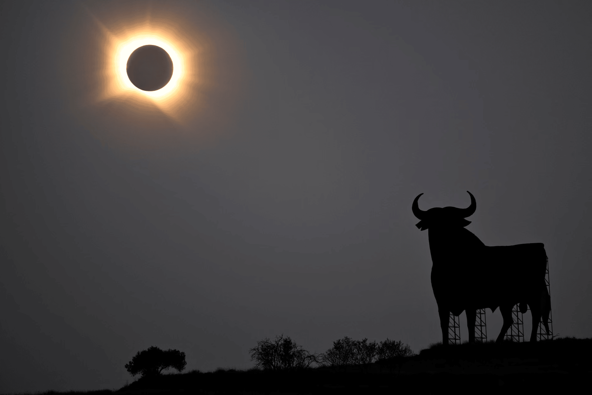 Solar eclipse in Spain