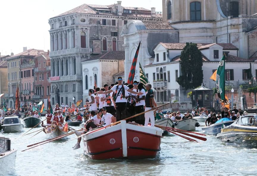 FC Venezia celebrate promotion