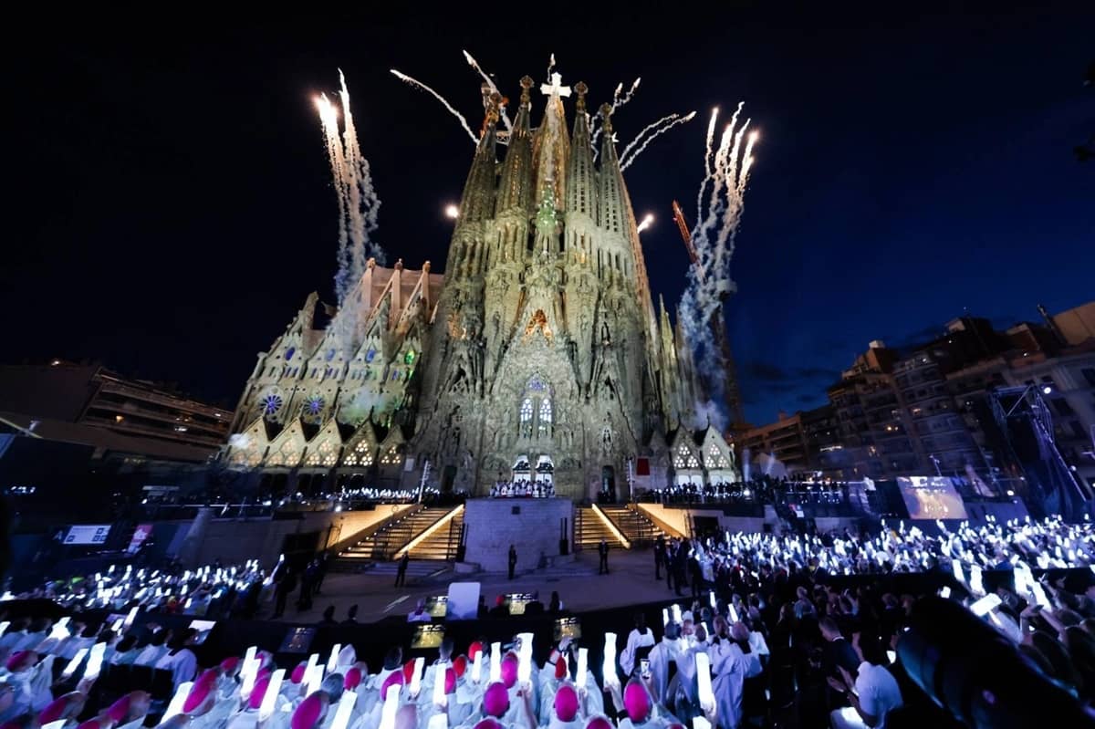 The Pope at the Sagrada Familia