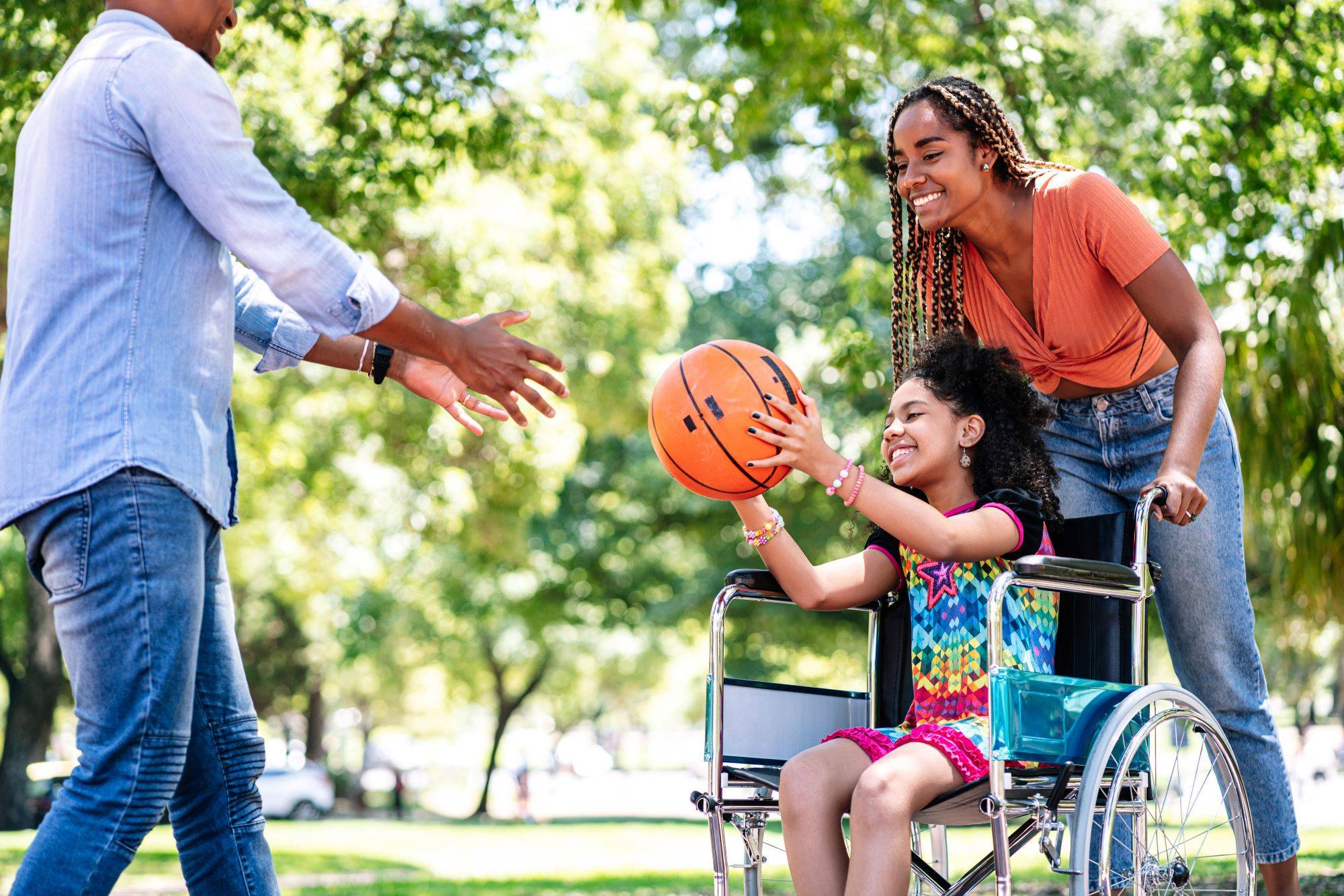 disabled child who is on a Colorado medicaid waiver playing basketball