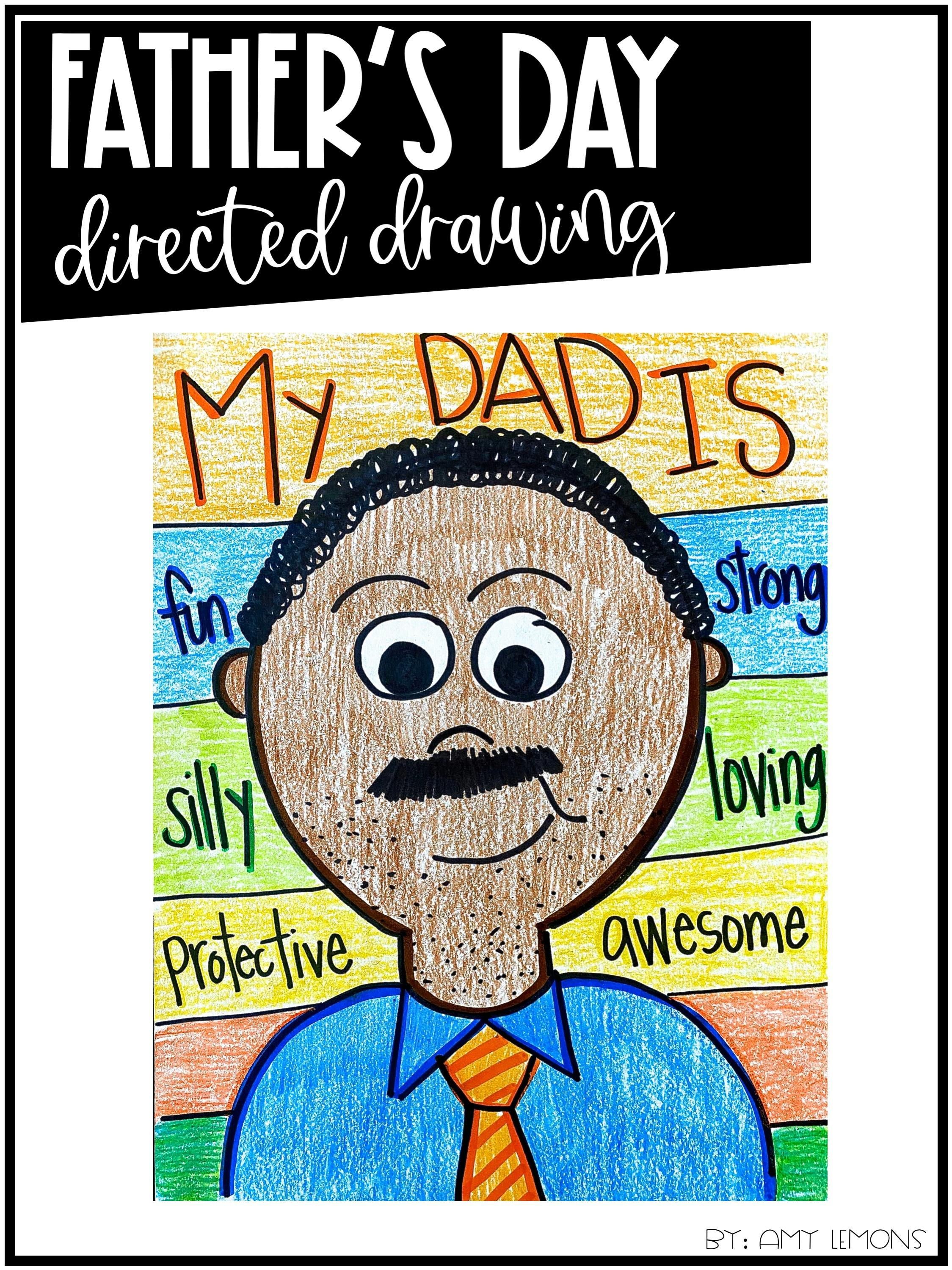 Father's Day Directed Drawing Amy Lemons