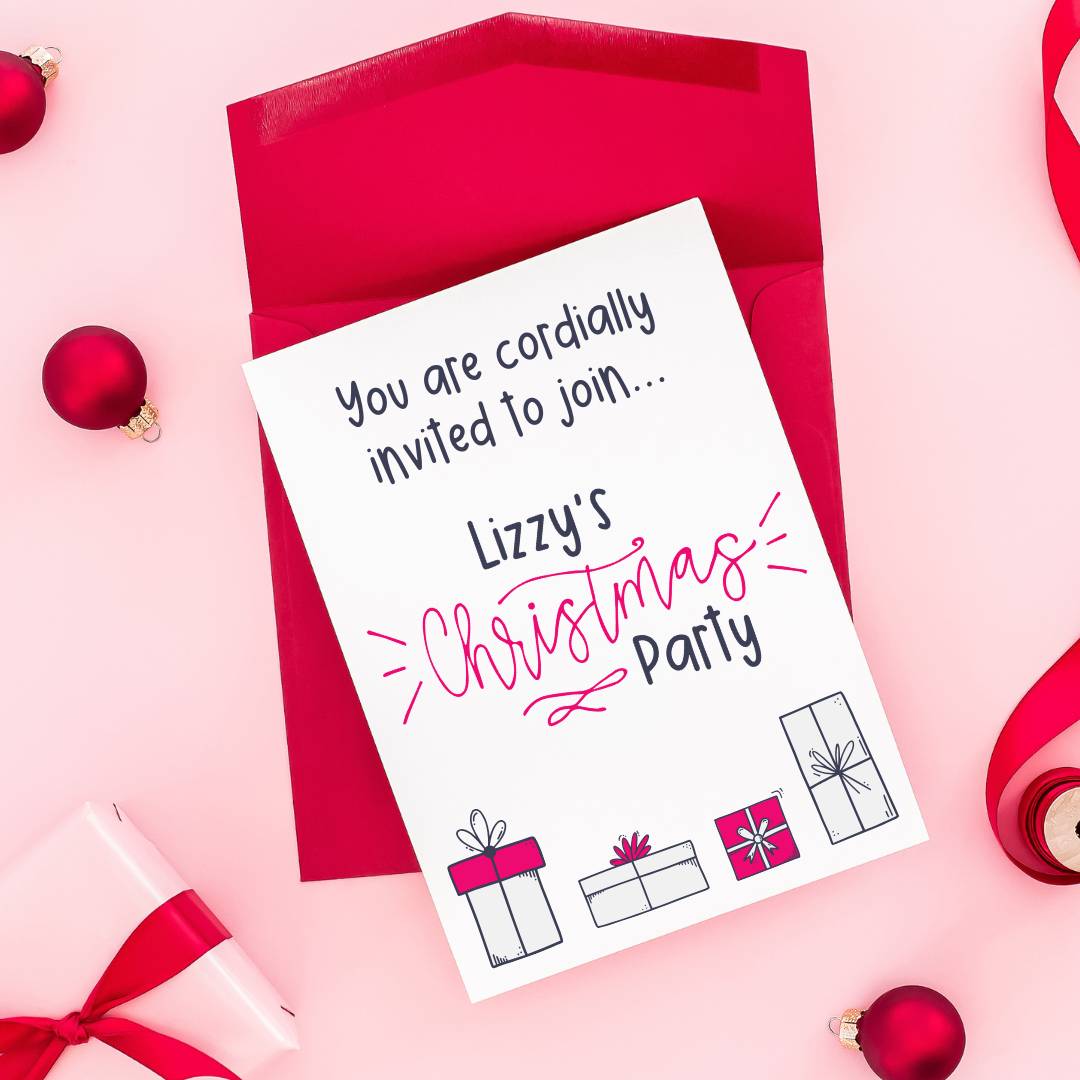 lizzy's christmas party invite