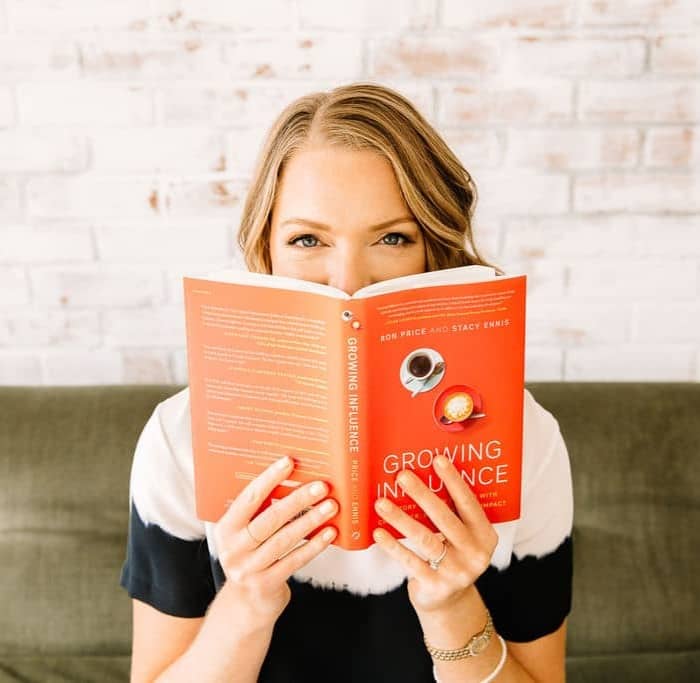 Stacy Ennis with Growing Influence book