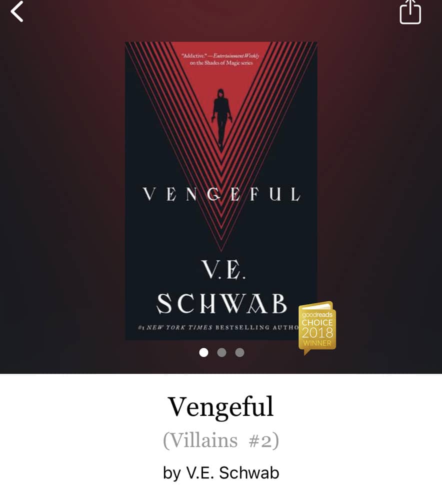 book cover of Vicious by V.E. Schwab