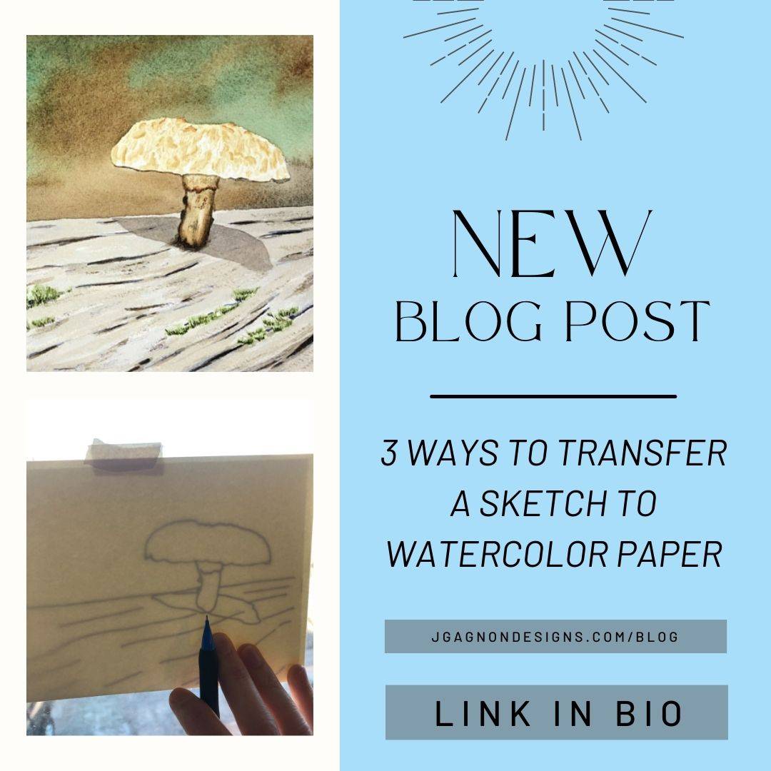 blog post using watercolor studies to prepare for painting