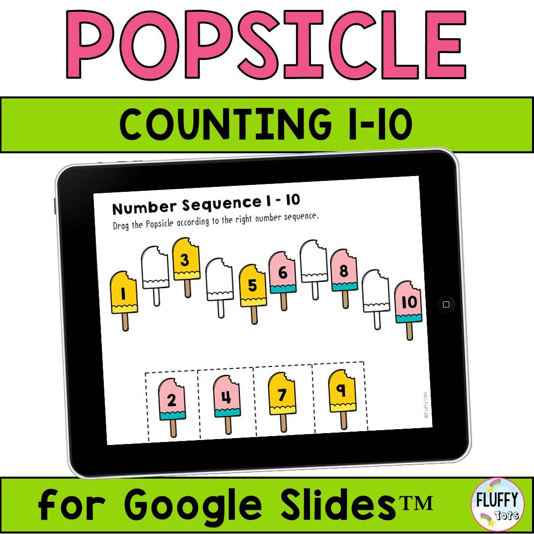 Popsicle Counting Activities for Google Slides™ : FREE Google Classroom Activities 1
