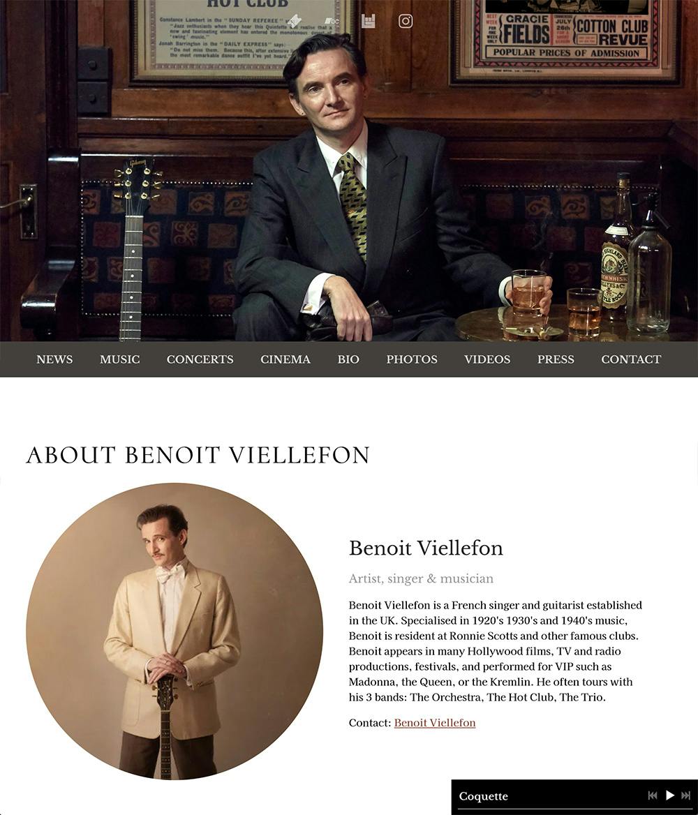 Benoit Viellefon's new website