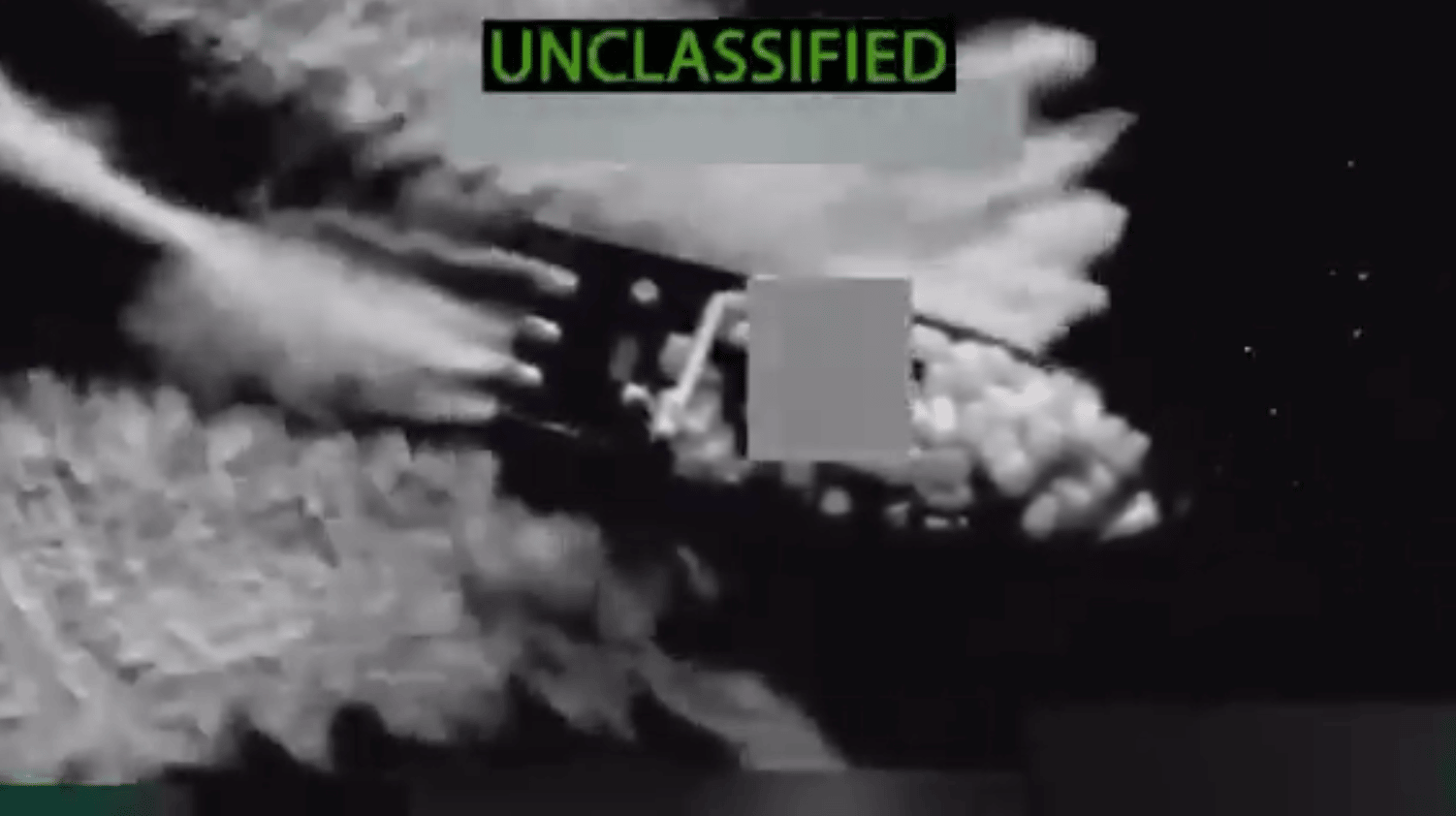 Unclassified U.S. footage of a vessel struck during operations against narcotics-trafficking boats in the Eastern Pacific. Credit: U.S. Department of Defense via Secretary of War Pete Hegseth/Twitter.