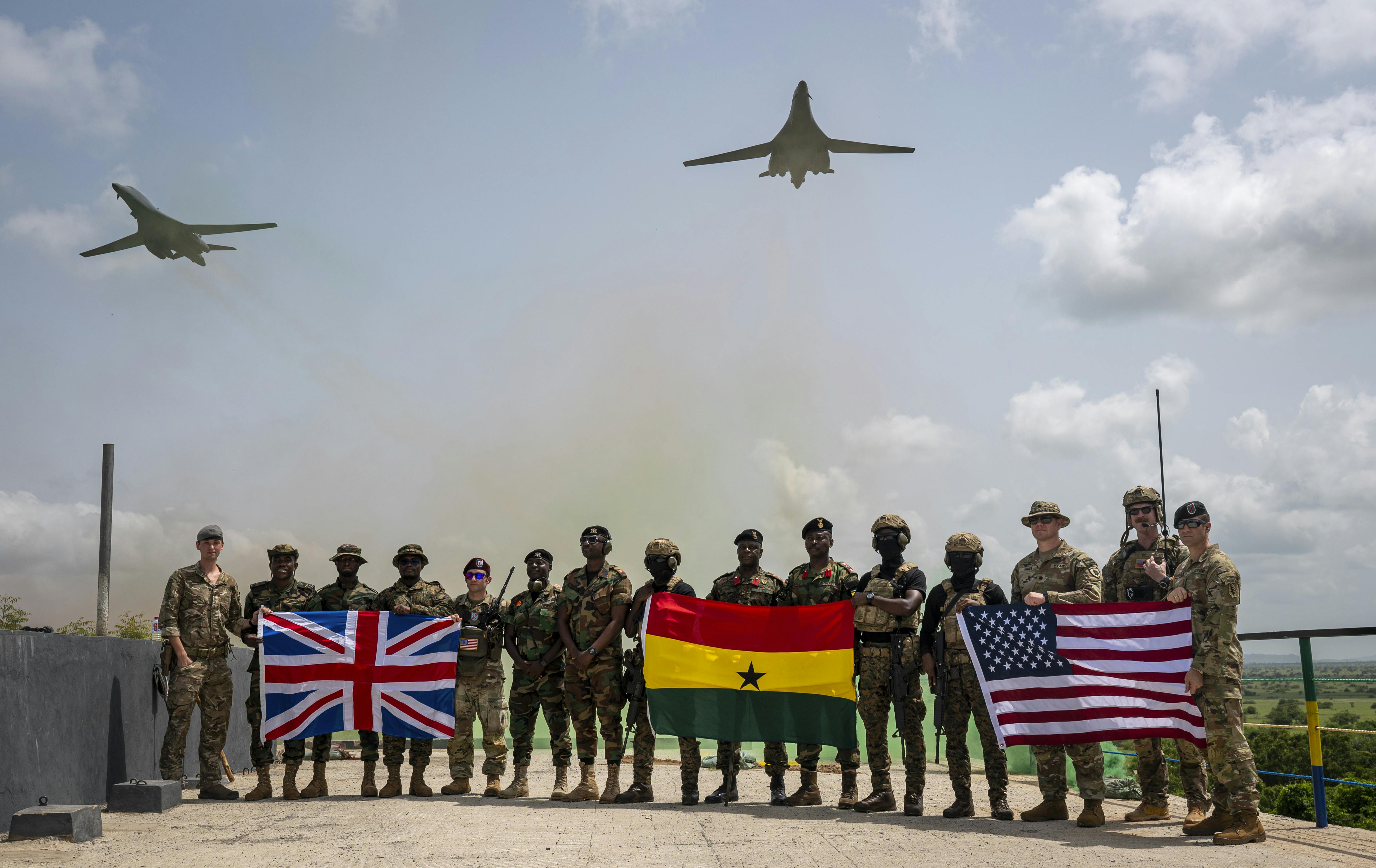 U.S. forces under U.S. Special Operations Command Africa and special operation forces under the U.K.’s 1st Battalion, Ranger Regiment, and members of the Ghana Armed Forces