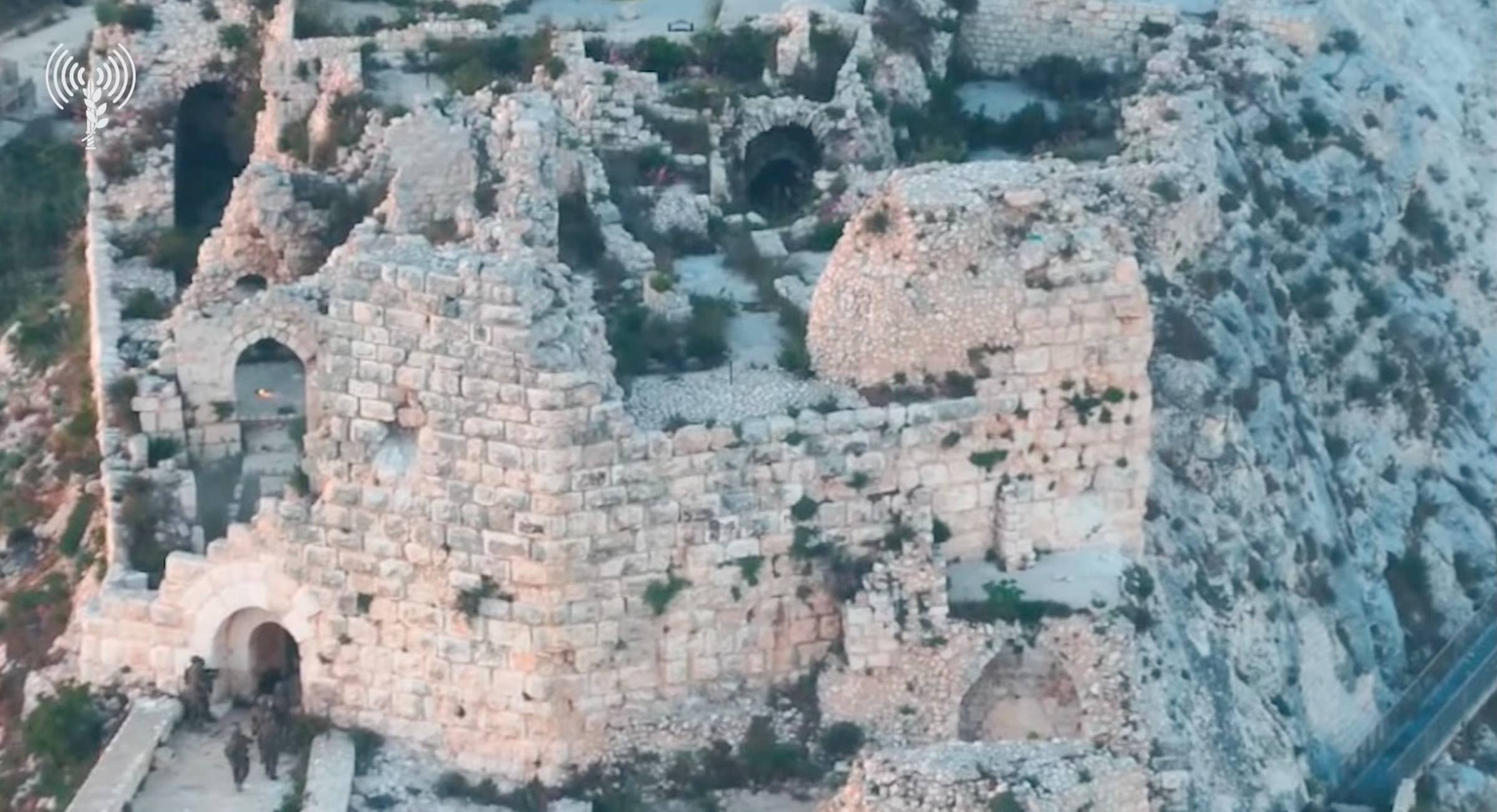 Israeli Golani Reconnaissance Forces operate at Beaufort Castle, a Crusader-era fortress in the Nabatieh Governorate of southern Lebanon originally captured by the Kingdom of Jerusalem in 1139. The strategic hilltop site has served as a military position 