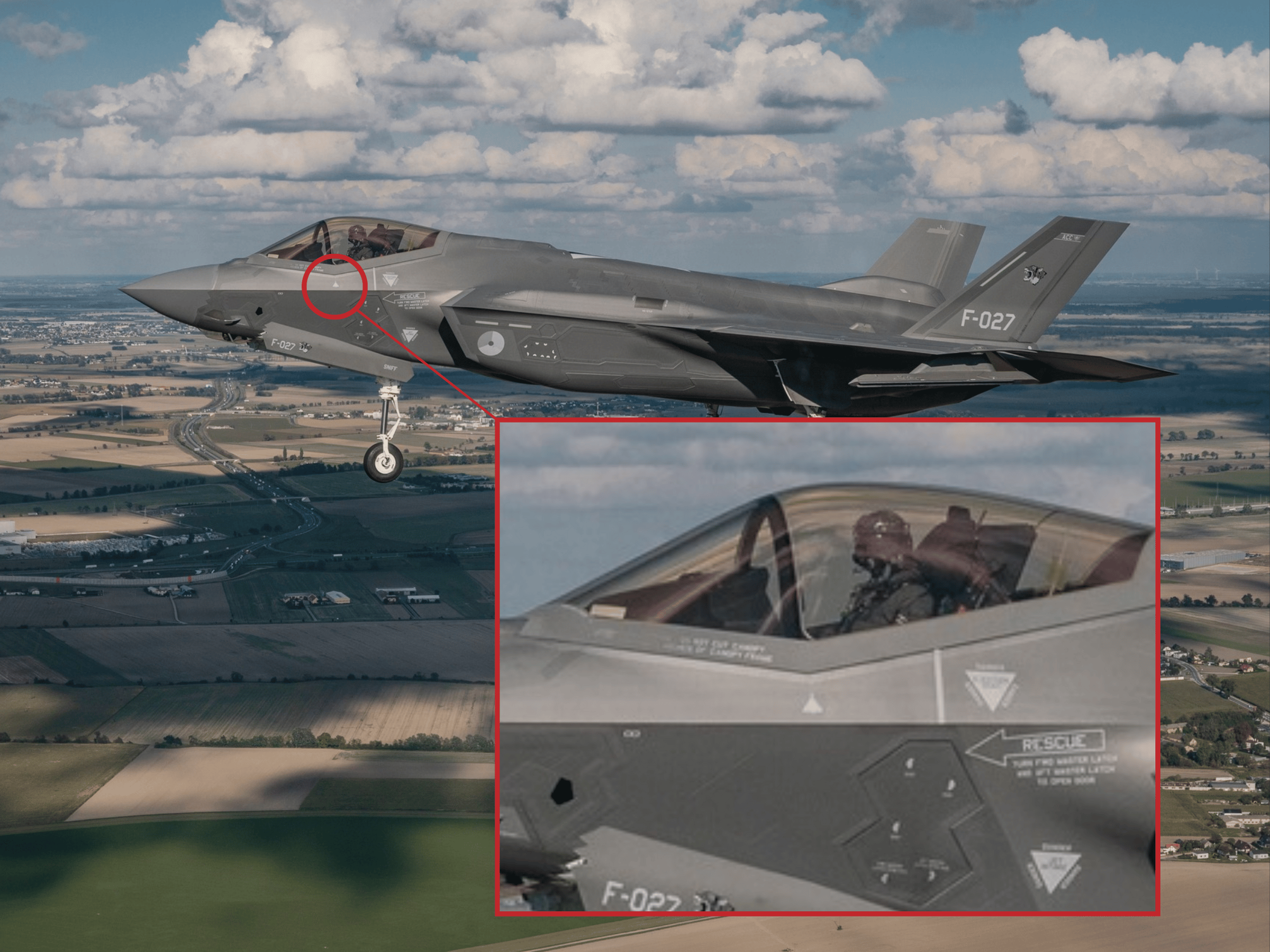 A newly released photo shows a Dutch F-35 with a fresh kill marking resembling a Russian “Geran”/Shahed loitering drone, following defensive operations in Poland (Photo: Dutch MoD via Facebook).
