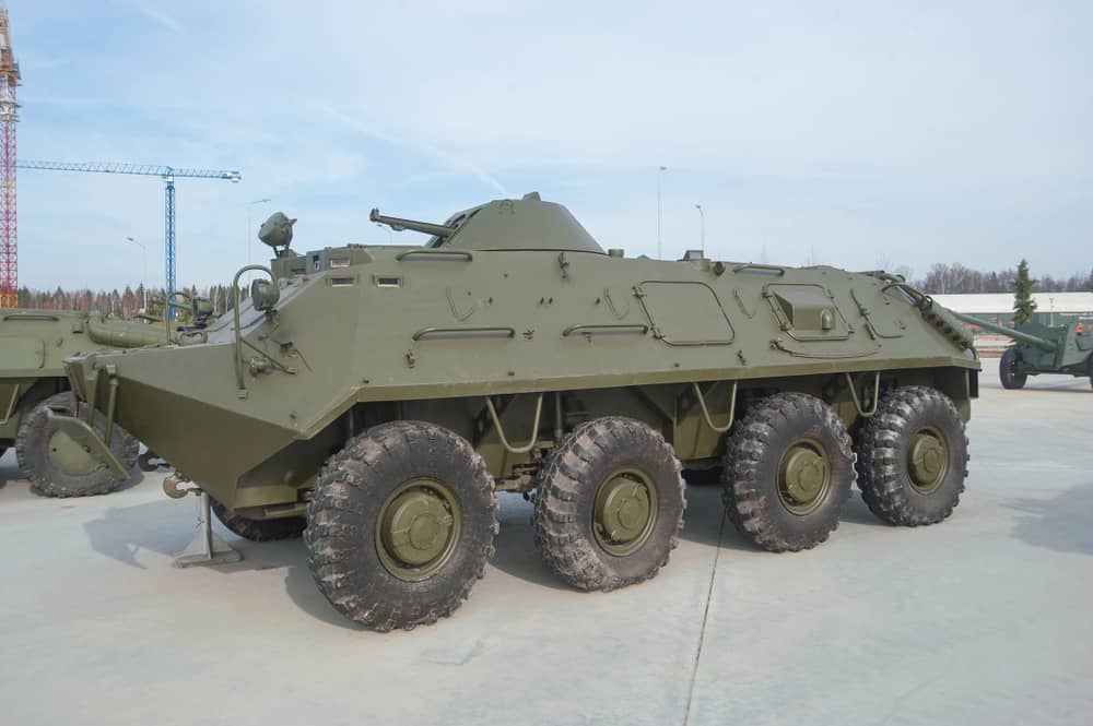 A Soviet-era BTR-60PB wheeled amphibious armored personnel carrier. (Credit: Andrey 69 / Shutterstock)