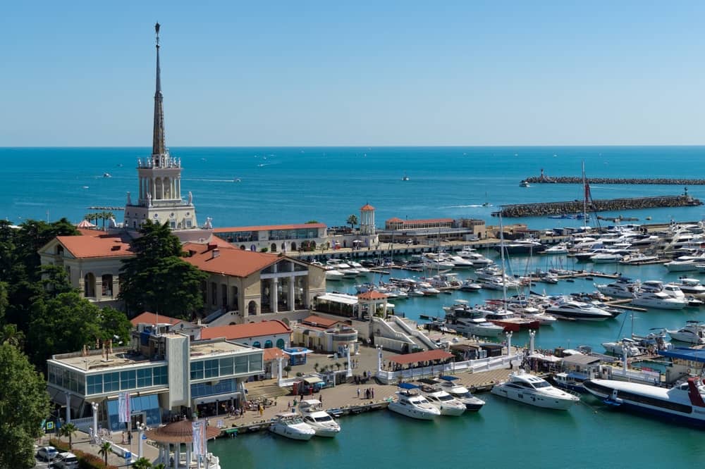 The commercial seaport in Sochi, Russia (Credit: Marinodenisenko / Shutterstock.com)