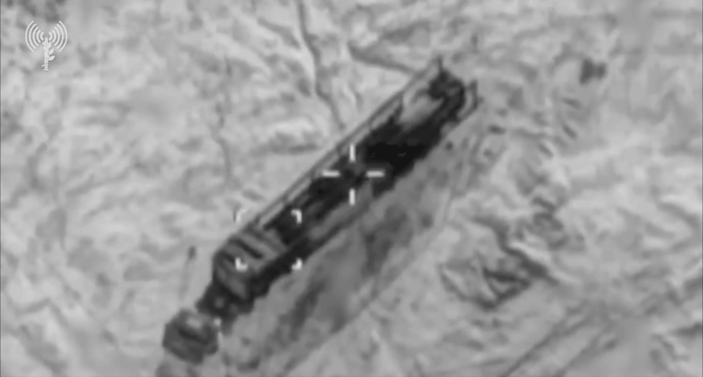 A screenshot released by the IDF showing Israeli Air Force strikes on Iranian missile launchers in western Iran (Source: IDF via X).