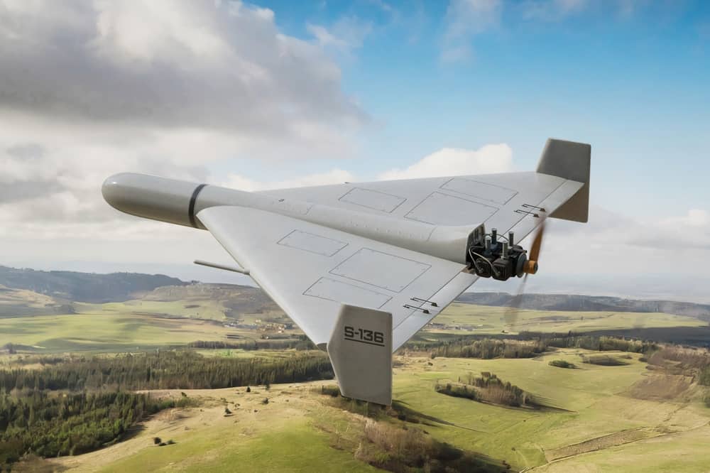 A graphic rendering of a Shahed-136 UAV (Geran-2) (Sergey Dzyuba / Shutterstock.com)