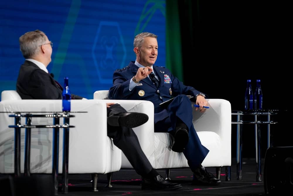 Chairman of the Joint Chiefs of Staff Gen. Dan Caine (DoW Photo by Benjamin Applebaum)