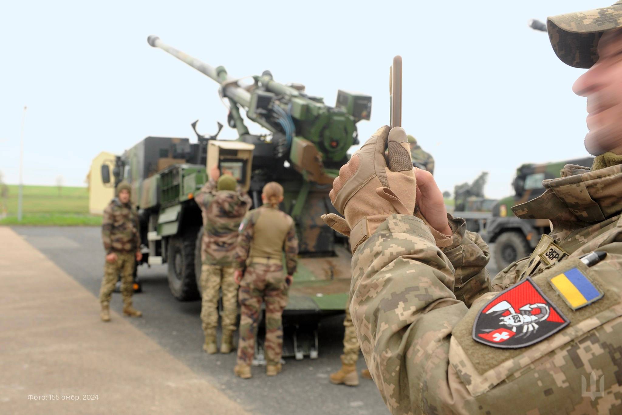 The Ukrainian 155th Brigade training in France before deployment to the frontlines (Photo: 155th Mechanized Brigade)