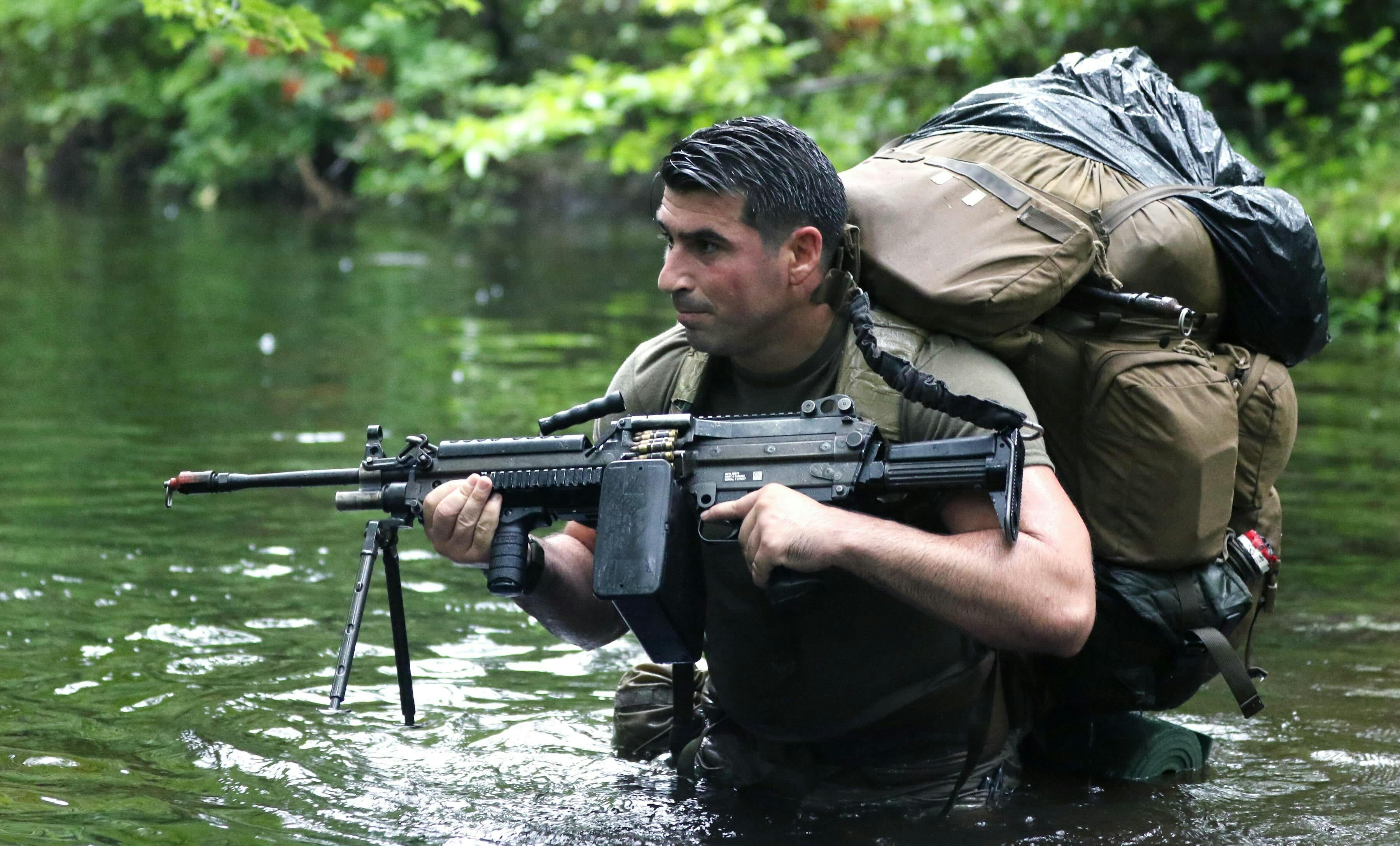 A Special Forces candidate assigned to the U.S. Army John F. Kennedy Special Warfare Center and School
