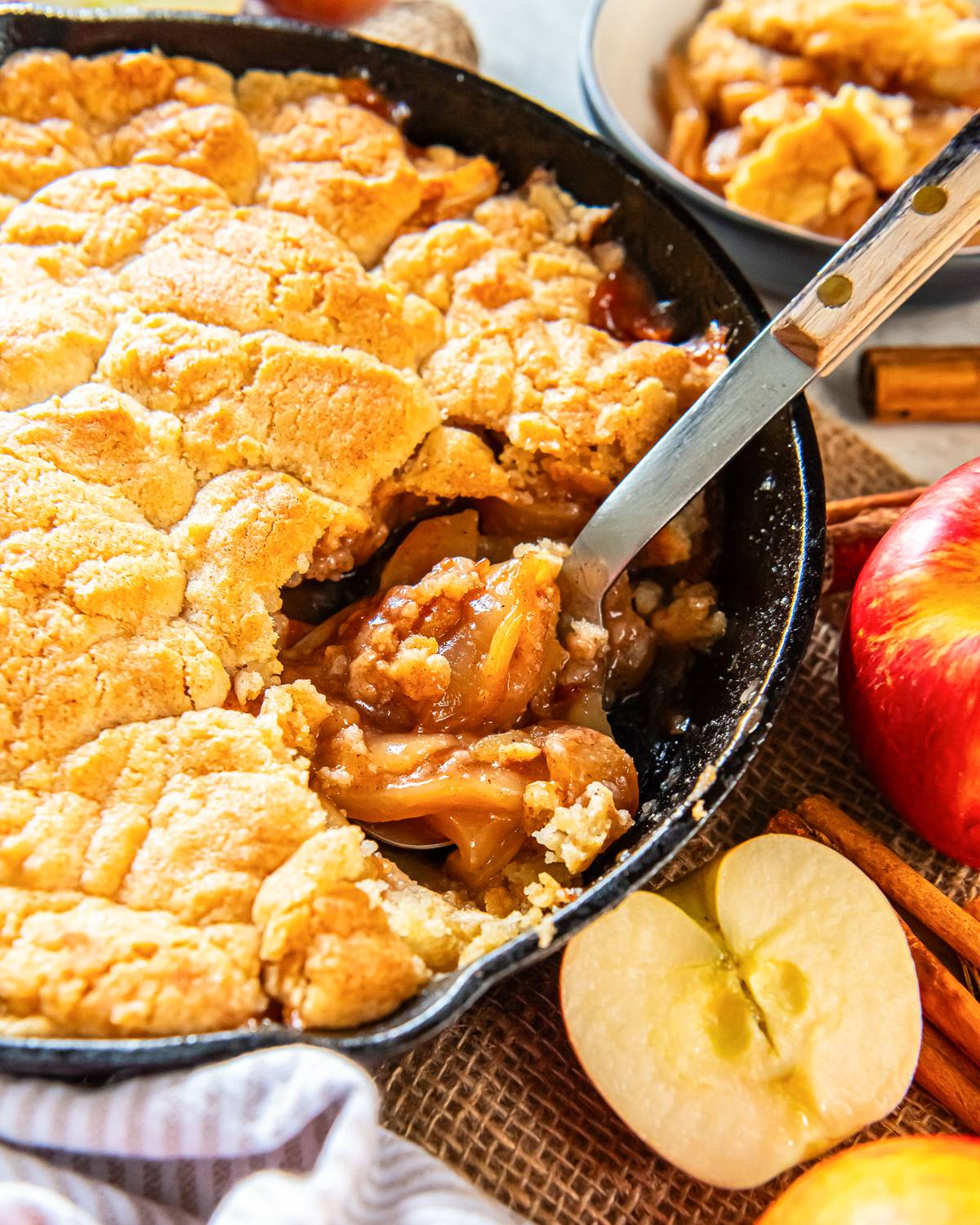 Skillet apple cobbler