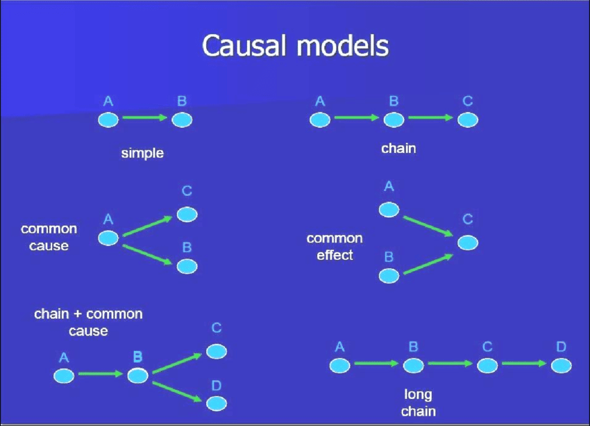 Various Simple Causal Models by Keith Anthony