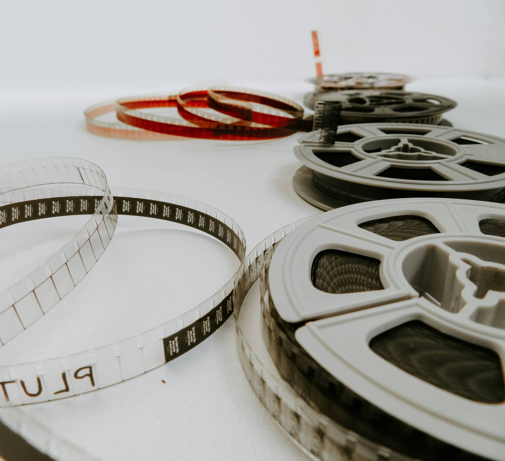 Abstract swirling patterns of green and white