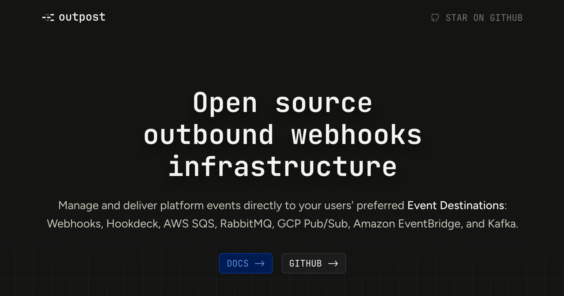 Open Source Outbound Webhooks Infrastructure