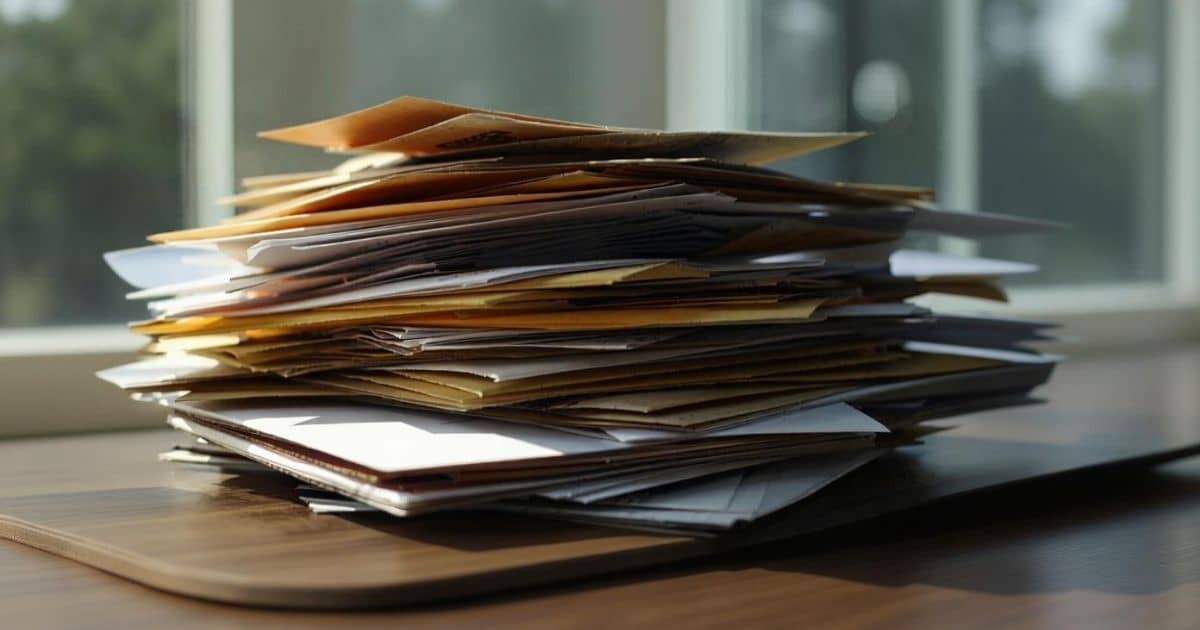A pile of unopened mail can be a sign a loved one is experiencing changes.