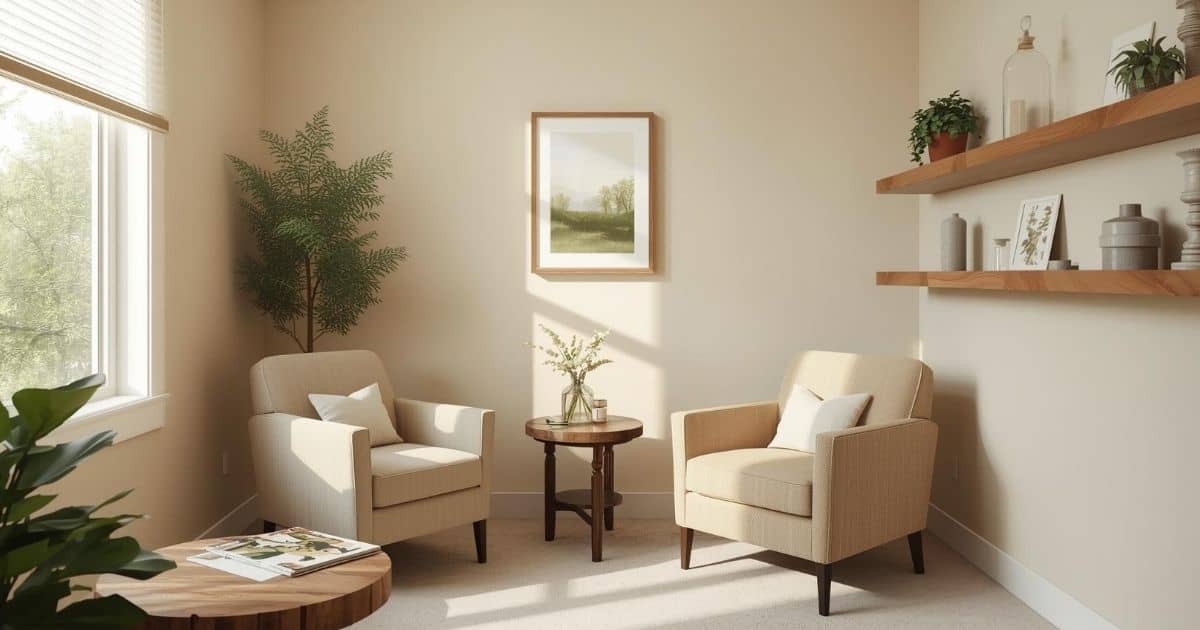 A cozy doctor's office. If you are noticing cognitive changes in your loved one during the holidays, it may be time for a visit with their physician.