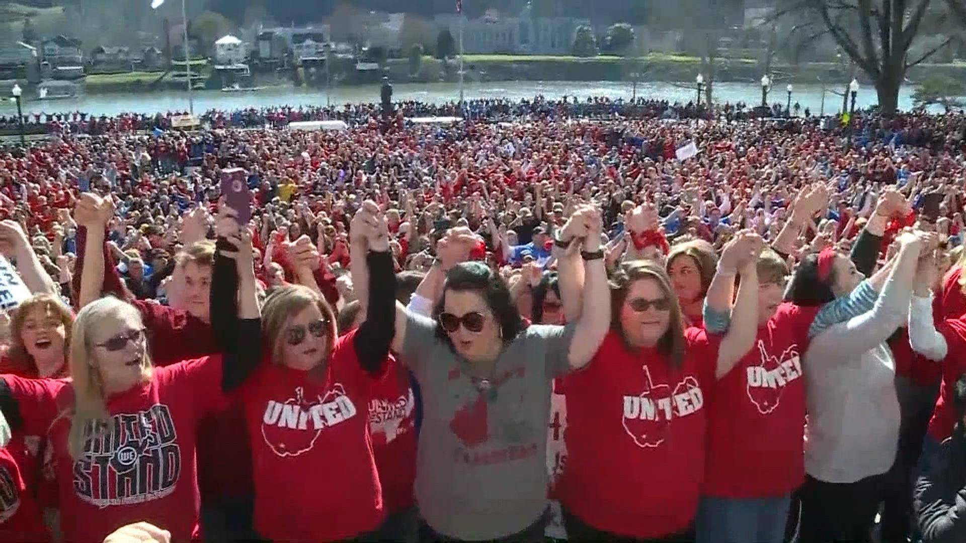 West Virginian teachers joined in victory