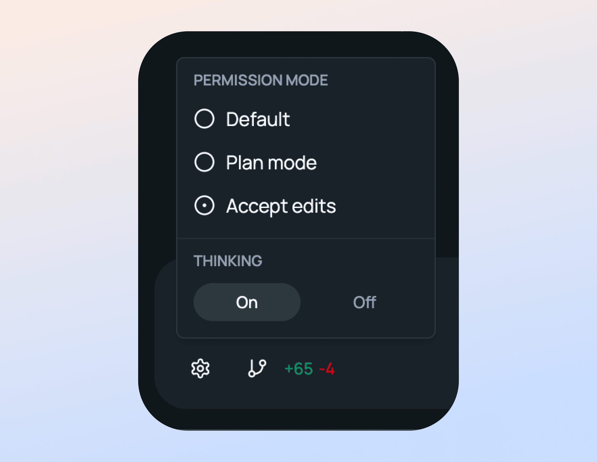 Vicoa - Permission Modes and Thinking