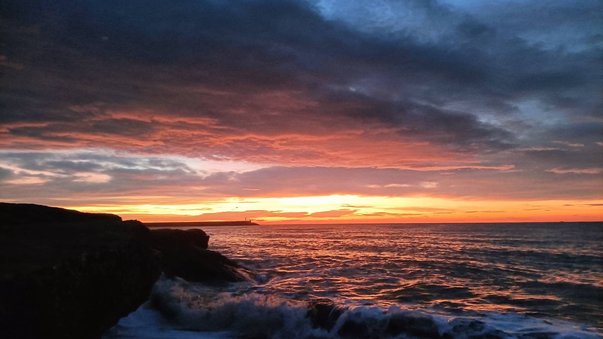 sunrise over the sea