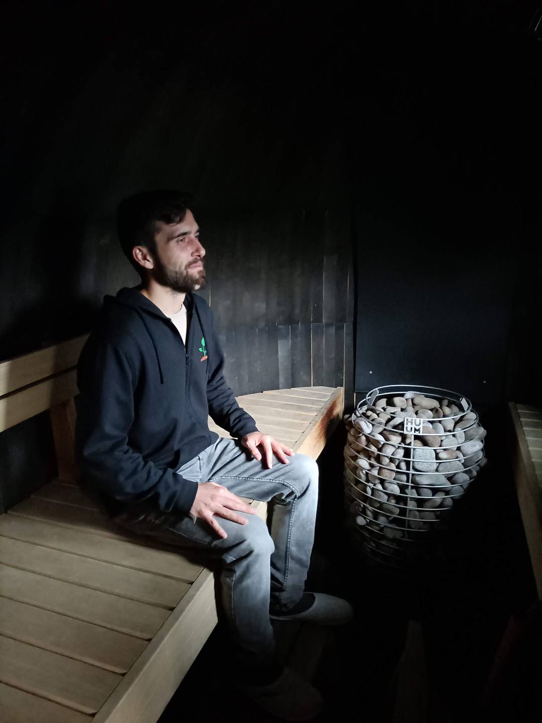 Jorim in the sauna