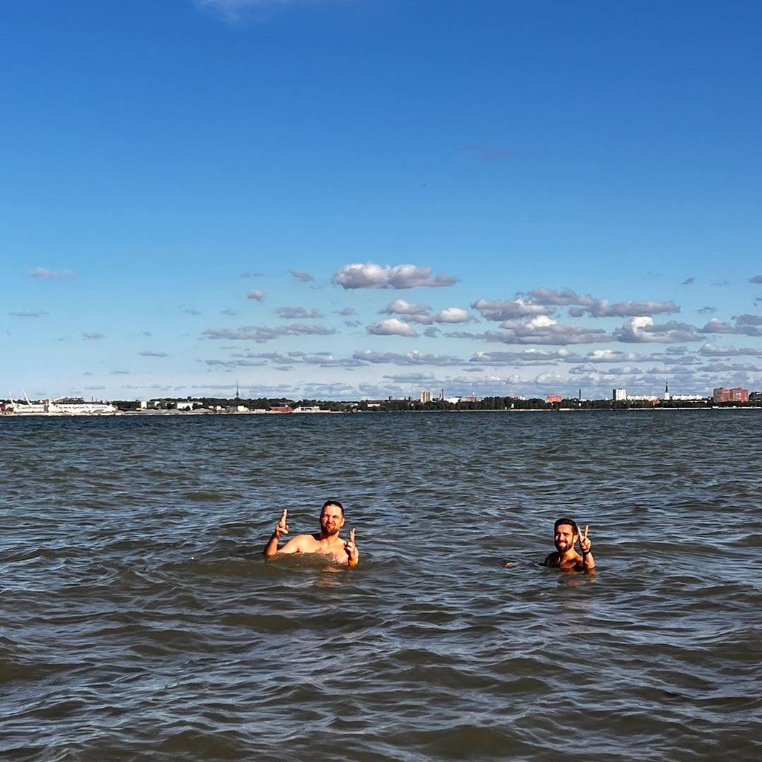 swimming in the Baltic sea