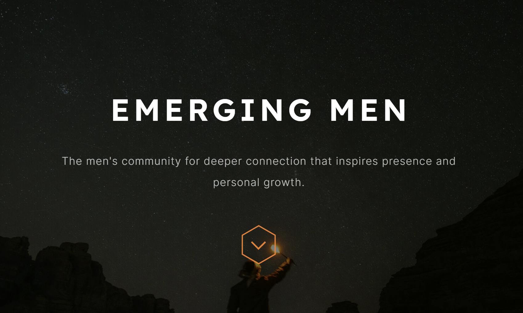 Emerging Men website