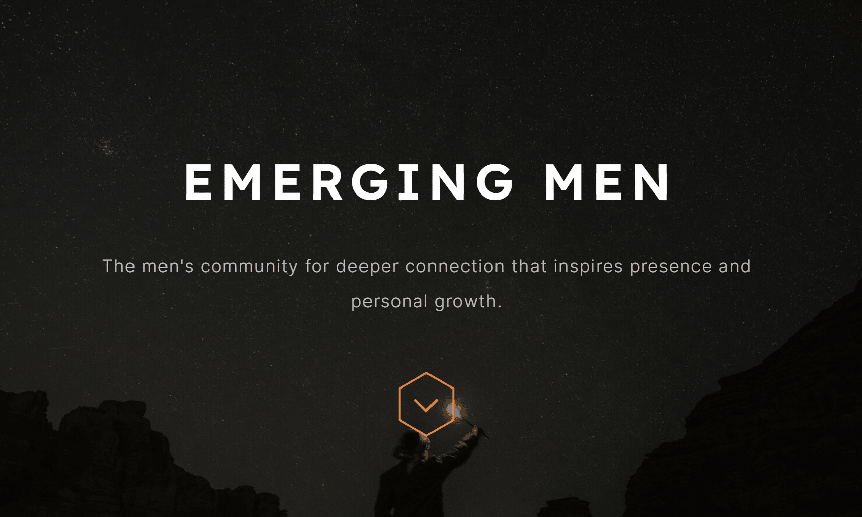 Emerging Men website