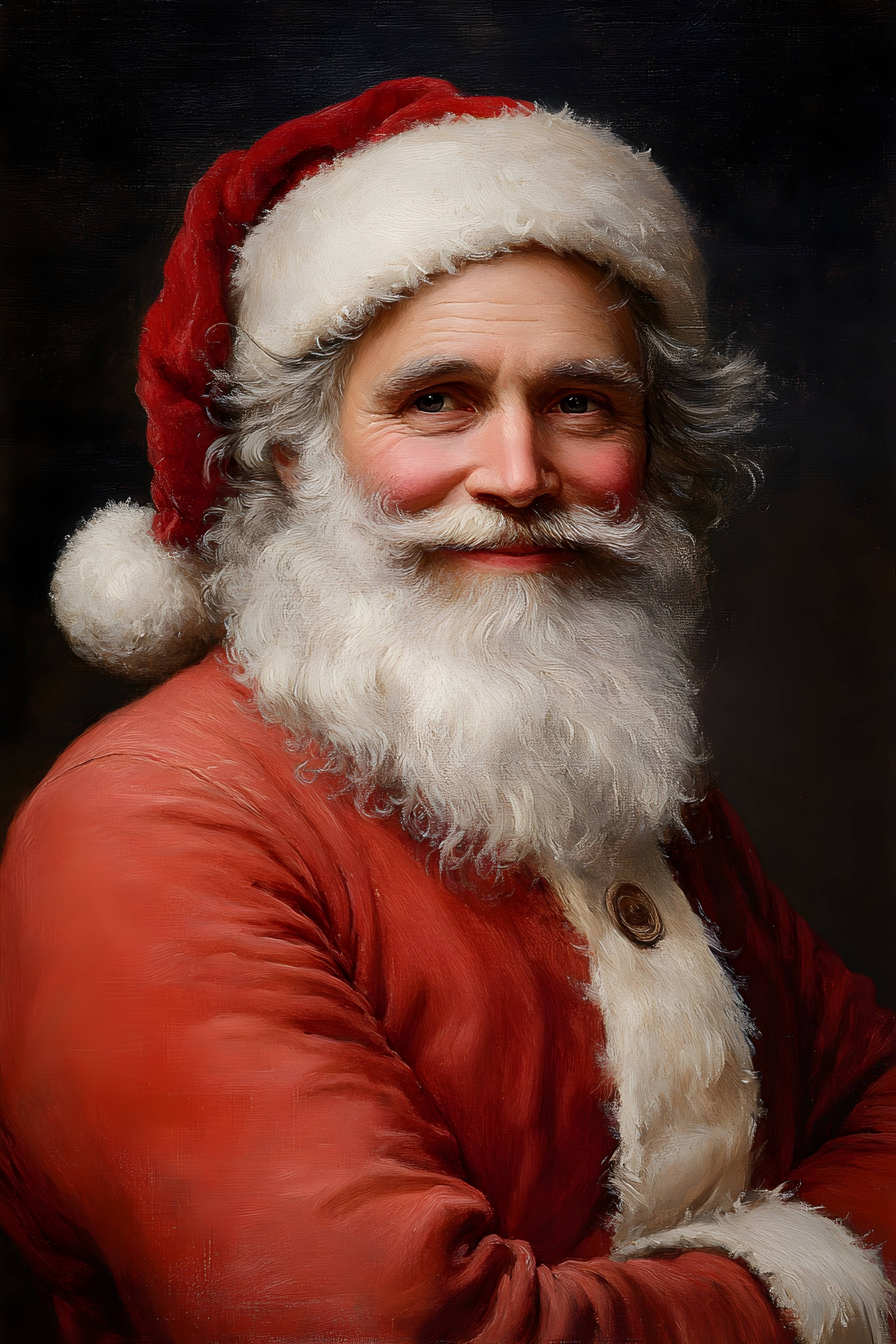 🎅 Enjoy These Festive Santa Claus Digital Images Inspired By Famous Artists