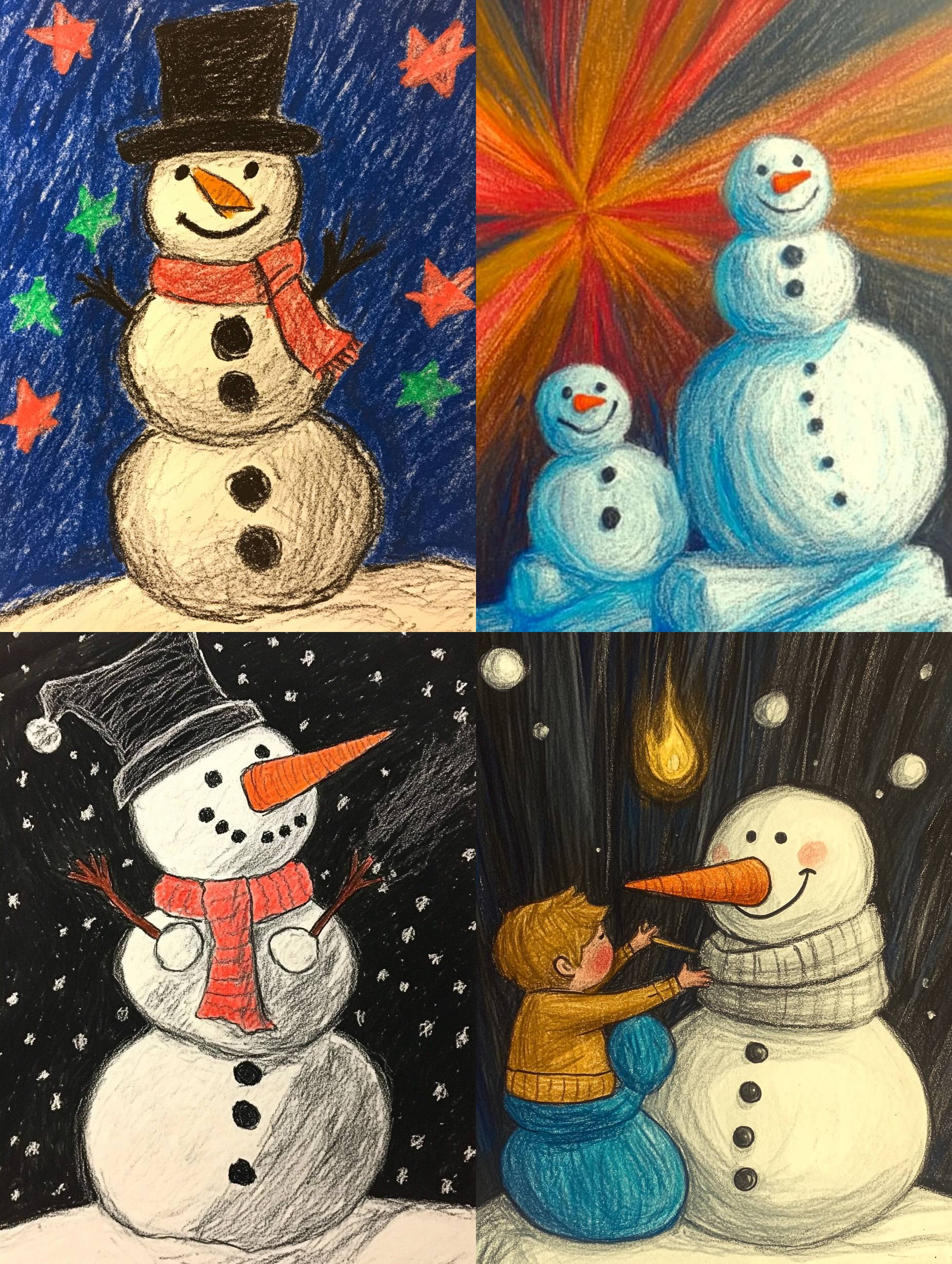 239 Stunning Christmas Snowmen Digital Images