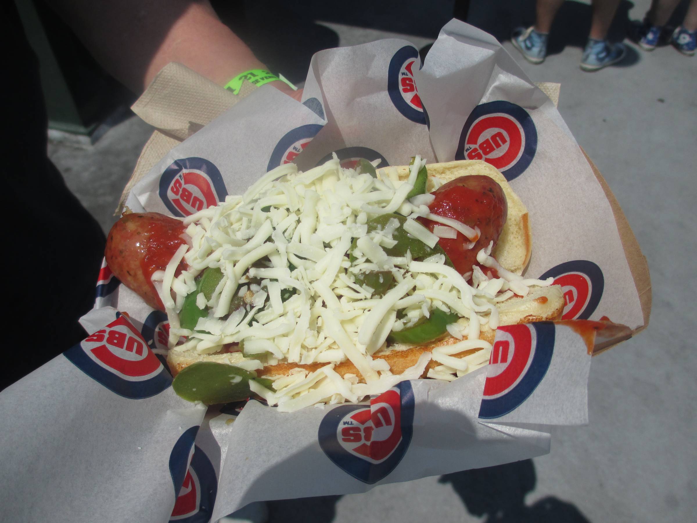 Hot Doug's Dog at Wrigley Field