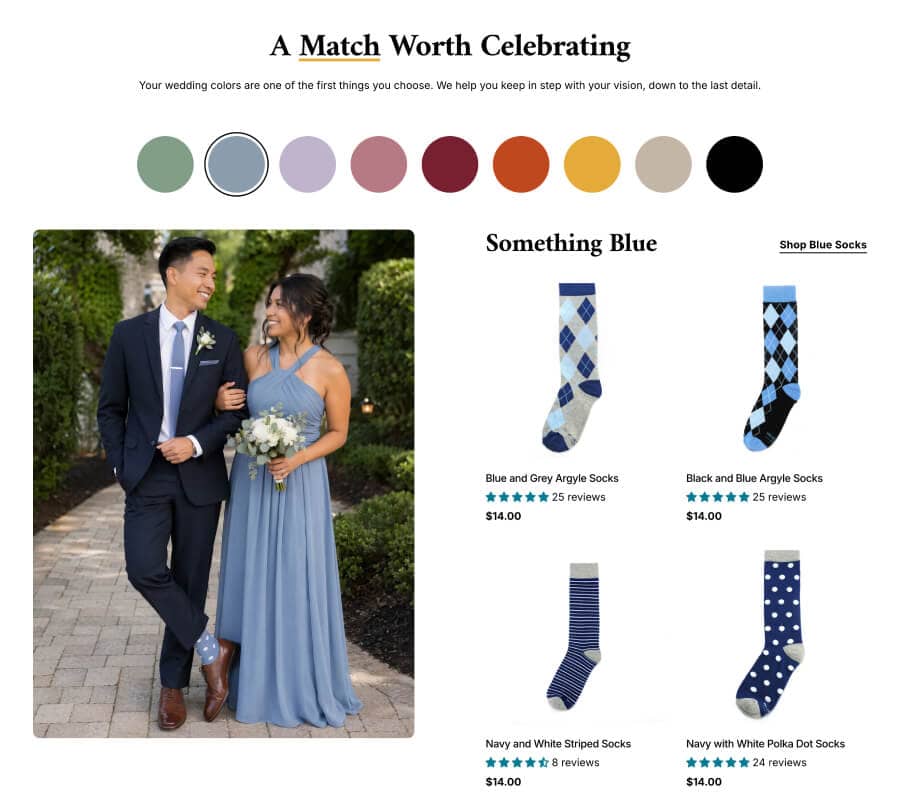 No Cold Feet weddings page