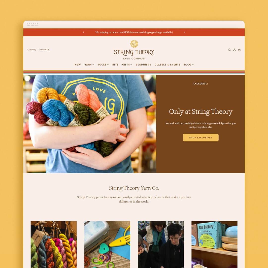 String Theory yarn homepage