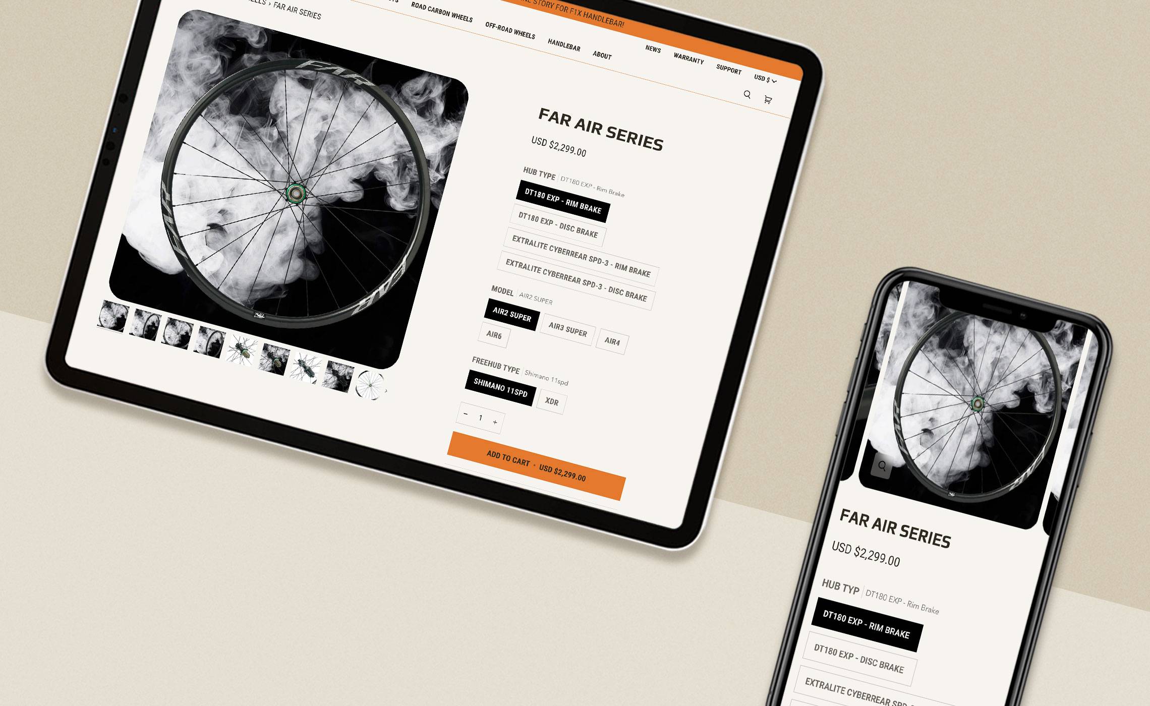 Farsports website design